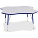 Jonti-Craft Berries Elementary Height Prism Four-Leaf Table - For - Table TopBlue, Laminated Top - Four Leg Base - 4 Legs - Adju