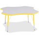 Jonti-Craft Berries Elementary Height Prism Four-Leaf Table - For - Table TopLaminated, Yellow Top - Four Leg Base - 4 Legs - Ad