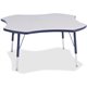 Jonti-Craft Berries Elementary Height Prism Four-Leaf Table - For - Table TopLaminated, Navy Top - Four Leg Base - 4 Legs - Adju