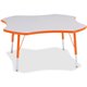 Jonti-Craft Berries Elementary Height Prism Four-Leaf Table - For - Table TopLaminated, Orange Top - Four Leg Base - 4 Legs - Ad