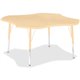 Jonti-Craft Berries Elementary Maple Laminate Four-leaf Table - For - Table TopLaminated, Maple Top - Four Leg Base - 4 Legs - A