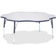 Jonti-Craft Berries Prism Six-Leaf Student Table - For - Table TopLaminated, Navy Top - Four Leg Base - 4 Legs - Adjustable Heig