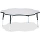 Jonti-Craft Berries Prism Six-Leaf Student Table - For - Table TopBlack, Laminated Top - Four Leg Base - 4 Legs - Adjustable Hei