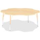 Jonti-Craft Berries Adult Maple Laminate Six-leaf Table - For - Table TopLaminated, Maple Top - Four Leg Base - 4 Legs - Adjusta