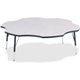 Jonti-Craft Berries Elementary Height Prism Six-Leaf Table - For - Table TopLaminated, Navy Top - Four Leg Base - 4 Legs - Adjus
