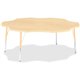 Jonti-Craft Berries Elementary Maple Laminate Six-leaf Table - For - Table TopLaminated, Maple Top - Four Leg Base - 4 Legs - Ad