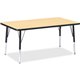 Jonti-Craft Berries Height Maple Top Black Edge Rectangle Table - For - Table TopLaminated Rectangle, Maple Top - Adjustable Hei