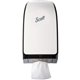 Scott Hygienic Bathroom Tissue Dispenser - 2 x Full Clip, 1 x Partial Clip - 13.3" Height x 7" Width x 5.7" Depth - White - Tran