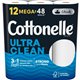 Cottonelle CleanCare Bath Tissue - 312 Sheets/Roll - White - Fiber - Strong, Thick, Soft, Sewer-safe, Septic Safe, Flushable, Cl