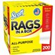 Scott Rags In A Box - 12" Length x 9" Width - 200 / Box - Soft, Strong, Lint-free, Absorbent - White