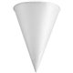 Konie Rolled Rim Paper Cone Cups - Cone - 200 / Pack - White - Wax Paper - Cold Drink, Beverage