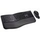Kensington Pro Fit Ergo Wireless Keyboard/Mouse - Wireless Bluetooth/RF - Wireless Bluetooth/RF - 5 Button - Compatible with Com