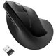 Kensington Pro Fit Ergo Vertical Wireless Mouse - Wireless - Radio Frequency - Black - 1 Pack - USB - 1600 dpi - Scroll Wheel - 