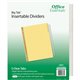 Avery Office Essentials Big Tab Insertable Dividers - 240 x Divider(s) - 240 Tab(s) - 5 - 5 Tab(s)/Set - 8.5" Divider Width x 11