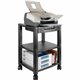 Kantek Three-shelf Mobile Printer/Fax Stand - 75 lb Load Capacity - 3 x Shelf(ves) - 24.3" Height x 17" Width x 13.3" Depth - Fl