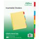 Avery Tab Inserts Buff Dividers - 384 x Divider(s) - 384 Tab(s) - 8 - 8 Tab(s)/Set - 8.5" Divider Width x 11" Divider Length - 3