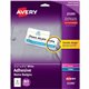 Avery Adhesive Name Badges - Removable Adhesive - Rectangle - Laser, Inkjet - White - Film - 8 / Sheet - 10 Total Sheets - 80 To