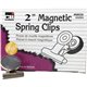 CLI Magnetic Spring Clips - 2" Length - 12 / Box