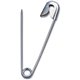 CLI Safety Pins - 2" Length - 144 / Pack - Silver - Steel