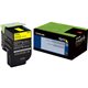 Lexmark 701Y Toner Cartridge - Laser - Standard Yield - 1000 Pages - Yellow - 1 Each