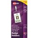 Avery Heavy-Duty Secure Top Clip-Style Badge Holders - Support 2.25" x 3.50" Media - Portrait - 2.3" x 3.3" - Plastic - 50 / Box