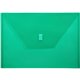 Lion 22080-GR A4 Recycled File Pocket - 8 17/64" x 11 11/16" - Poly - Green - 20% Recycled - 1 Each