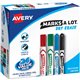 Avery Desk & Pen-Style Dry Erase Markers - Chisel Marker Point Style - Black, Blue, Green, Red - Assorted Barrel - 24 / Box