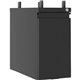 Lorell Slim Hanging Pedestal - 10" x 20" x 19.2" - Letter, Legal - Vertical - Casters, Compact, Storage Space, Hanging Rail, Key
