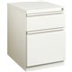 Lorell 20" 2-drawer Box/File Steel Mobile Pedestal - 15" x 19.9" x 23.8" for Box, File - Letter - Mobility, Ball-bearing Suspens