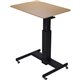 Lorell 28" Sit-to-Stand School Desk - For - Table TopBlack Oak Square Top - Adjustable Height - 24" to 40" Adjustment - 40" Heig