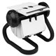 Lorell Black Metal Tubular Rotary Card File - 250 Card Capacity - Black