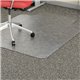 Lorell Low Pile Wide Lip Economy Chairmat - Carpeted Floor - 53" Length x 45" Width x 95 mil Thickness - Lip Size 12" Length x 2