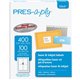 PRES-a-ply White Labels, 3-1/2" x 5" , Permanent-Adhesive, 4-up, 400 labels - Permanent Adhesive - Rectangle - Laser, Inkjet - W