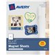 Avery Printable Magnet Sheets, 8.5" x 11" , 5 Sheets (3270) - Letter - 8 1/2" x 11" - Matte - 5 / Pack - Magnetic, Printable, Li