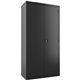 Lorell Steel Wardrobe Storage Cabinet - 36" x 18" x 72" - 2 x Shelf(ves) - Durable, Welded, Recessed Handle, Removable Lock, Loc