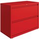Lorell Fortress Steel Lateral File - 36" x 18.6" x 28" - 2 x Drawer(s) for File - Letter, Legal, A4 - Lateral - Hanging Rail, Ma