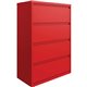 Lorell 4-drawer Lateral File - 36" x 18.8" x 52.5" - 4 x Drawer(s) for File - Letter, Legal, A4 - Lateral - Hanging Rail, Label 