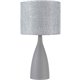 Lorell Executive Table Lamp - 22" Height - 10 W LED Bulb - Table Top - Gray - for Table, Home, Office, School