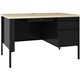 Lorell Fortress Single-pedestal Teacher's Desk - 48" x 29.5"30" , 0.8" Modesty Panel - Single Pedestal on Right Side - T-mold Ed