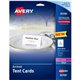 Avery Sure Feed Arched Tent Cards - 97 Brightness - 3 3/4" x 2 1/16" - 65 lb Basis Weight - 176 g/m&178 Grammage - Matte - 5 / P