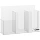 Lorell Acrylic Sanitation Station - 9.9" Height x 14.8" Width x 4.5" Depth - Wall Mountable, Freestanding, Countertop, Tabletop 