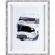 Lorell Abstract Design Framed Artwork - 27.50" x 35.50" Frame Size - 1 Each - Black, White