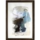 Lorell In The Middle Framed Abstract Art - 27.50" x 39.50" Frame Size - 1 Each - Aqua