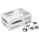 Lorell 5/16" Steel Thumb Tacks - 0.31" Shank - 0.38" Head - for Schedule, Wall - 100 / Pack - Silver - Nickel Plated Steel
