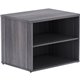 Lorell Relevance Series Charcoal Laminate Office Furniture Credenza - 29.5" x 22"23.1" - 2 Shelve(s) - Finish: Weathered Charcoa