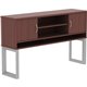 Lorell Relevance Series Mahogany Laminate Office Furniture Hutch - 59" x 15"36" - 3 Shelve(s) - Finish: Mahogany, Laminate