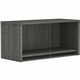 Lorell Weathered Charcoal Wall Mount Hutch - 36" x 15"17" Hutch, 1" Side Panel, 0.6" Back Panel, 1" Bottom Panel, 0.7" Top - Ban