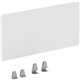 Lorell Fortress Educators Desk Modesty Panel - 36" x 15.8" - T-mold Edge - Material: Acrylic - Finish: Clear