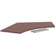 Lorell Relevance Series 120 Curve Panel Top - For - Table TopMahogany Rectangle Top - Contemporary Style - 47.25" Table Top Leng