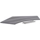 Lorell Relevance Series 120 Curve Panel Top - For - Table TopWeathered Charcoal Laminate Rectangle Top - Contemporary Style - 47